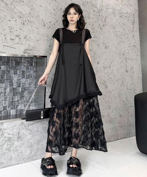 Splicing Lace Dress